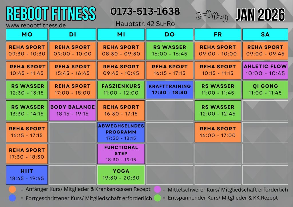 Kursplan Januar 2026